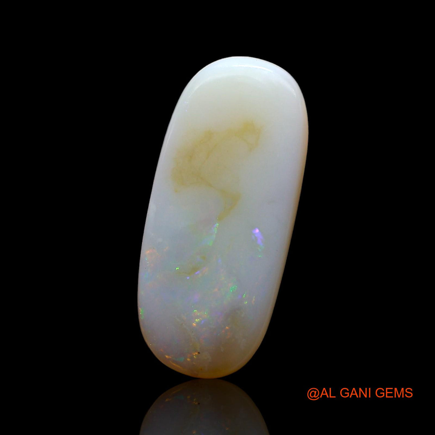 3.00 Cts Unheated Australian Fire Opal Loose Gemstone Oval Cabochon Natural 19x8x2 mm AF-811