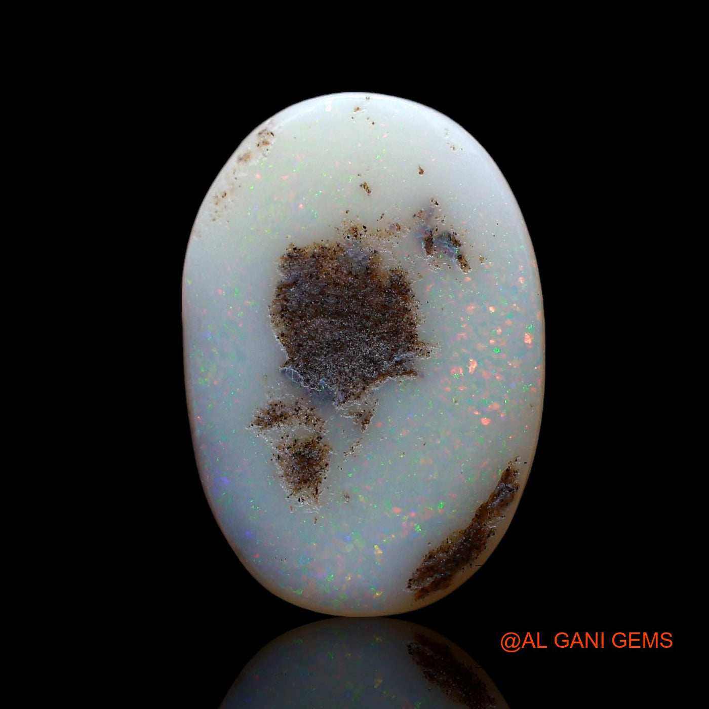 4.00 Cts Natural Australian Fire Opal Loose Gemstone Oval Cabochon 17x12x3 mm AF-812