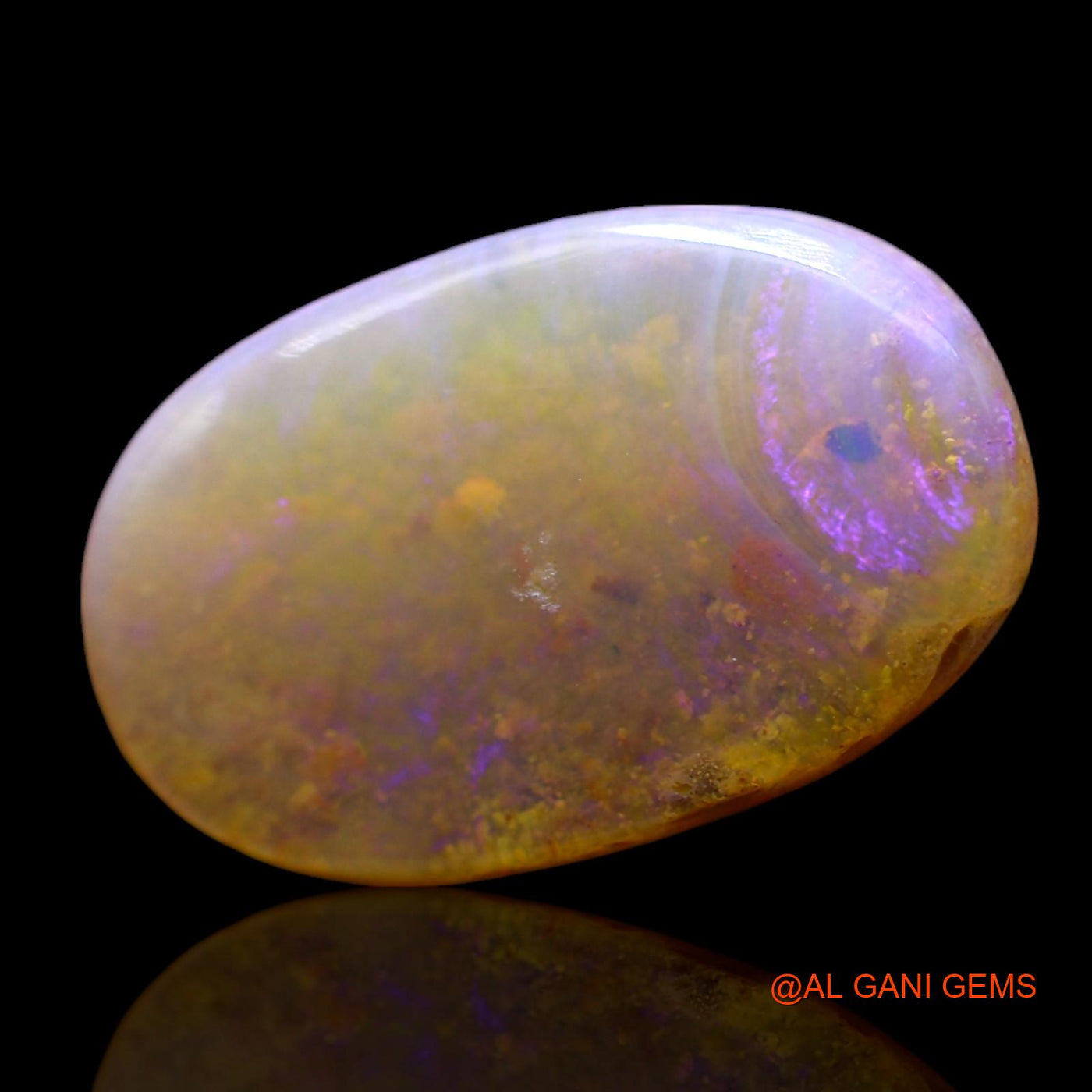5.00 Cts Natural Australian Fire Opal Loose Gemstone Oval Cabochon 17x10x4 mm AF-813