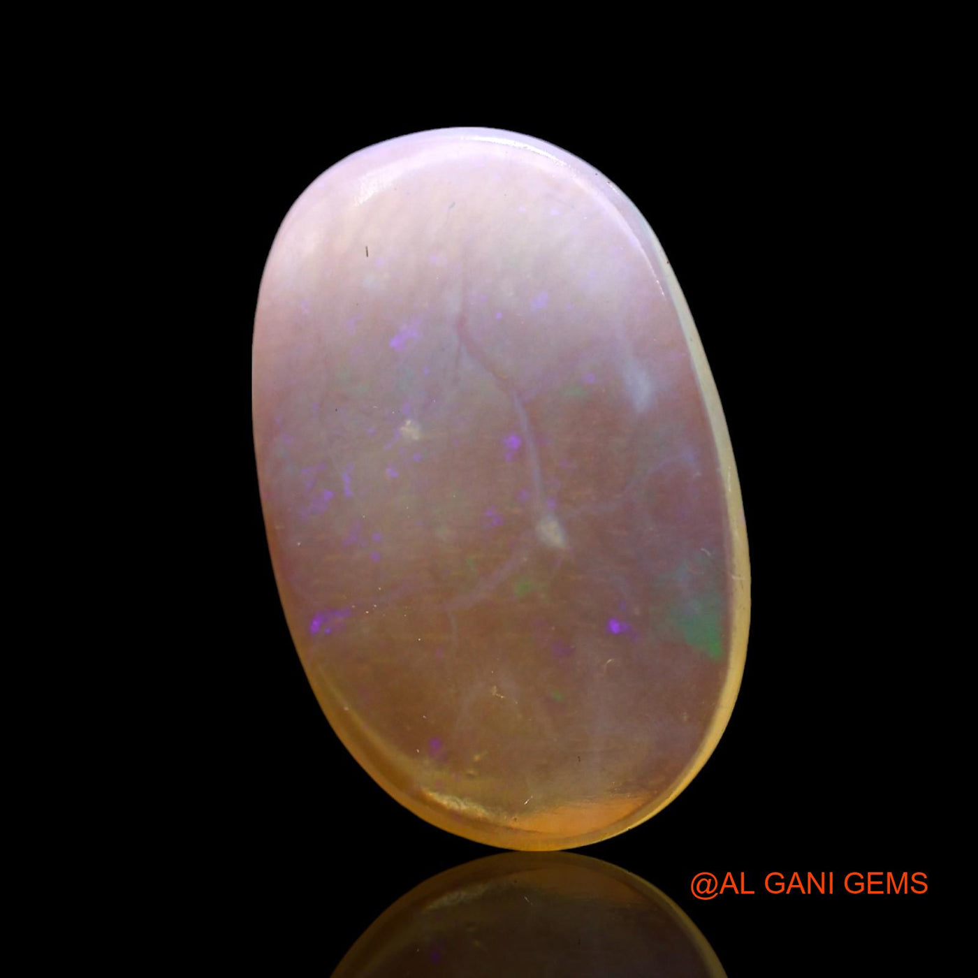 3.00 Cts Natural Australian Fire Opal Loose Gemstone Oval Cabochon 17x11x2 mm AF-816