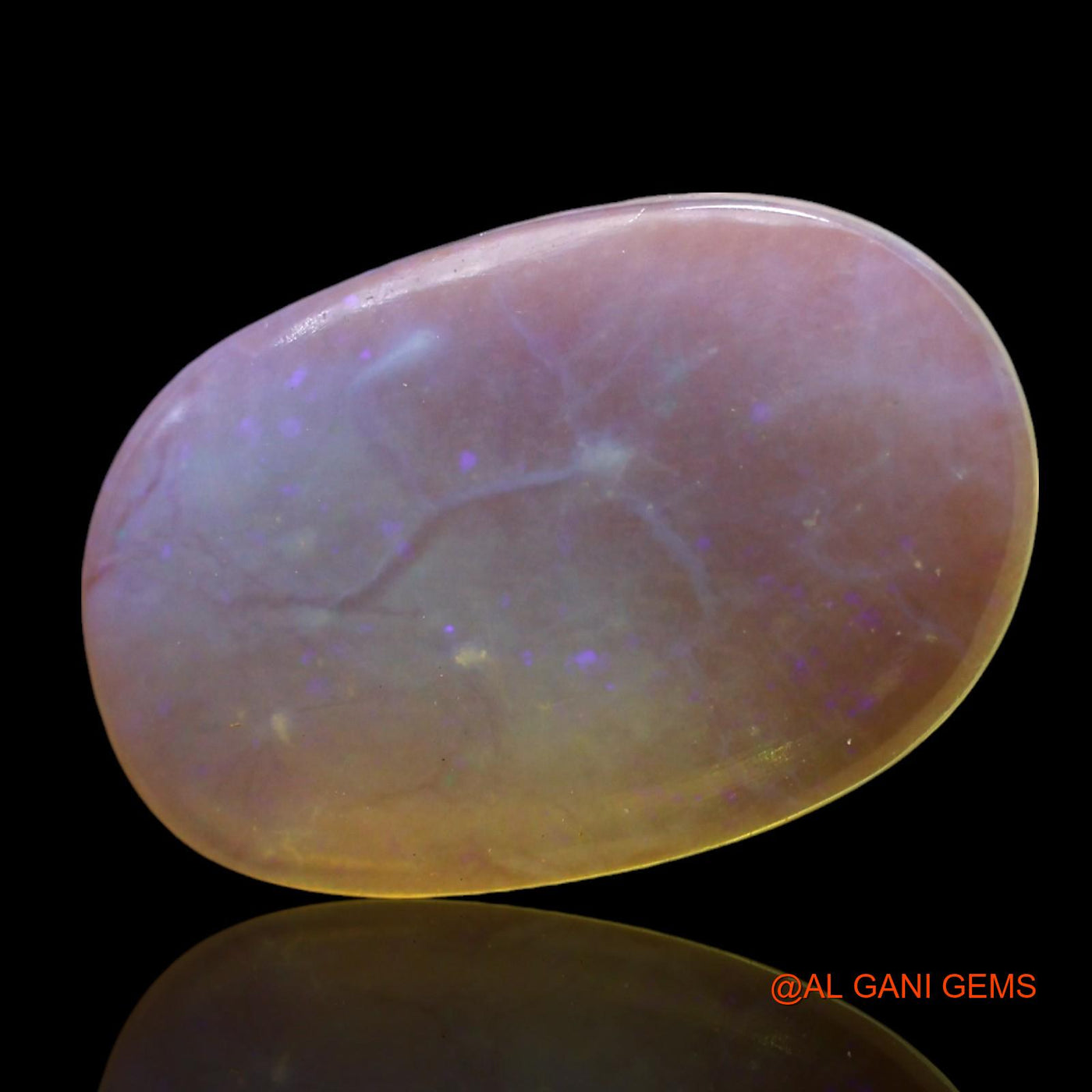 3.00 Cts Natural Australian Fire Opal Loose Gemstone Oval Cabochon 17x11x2 mm AF-816