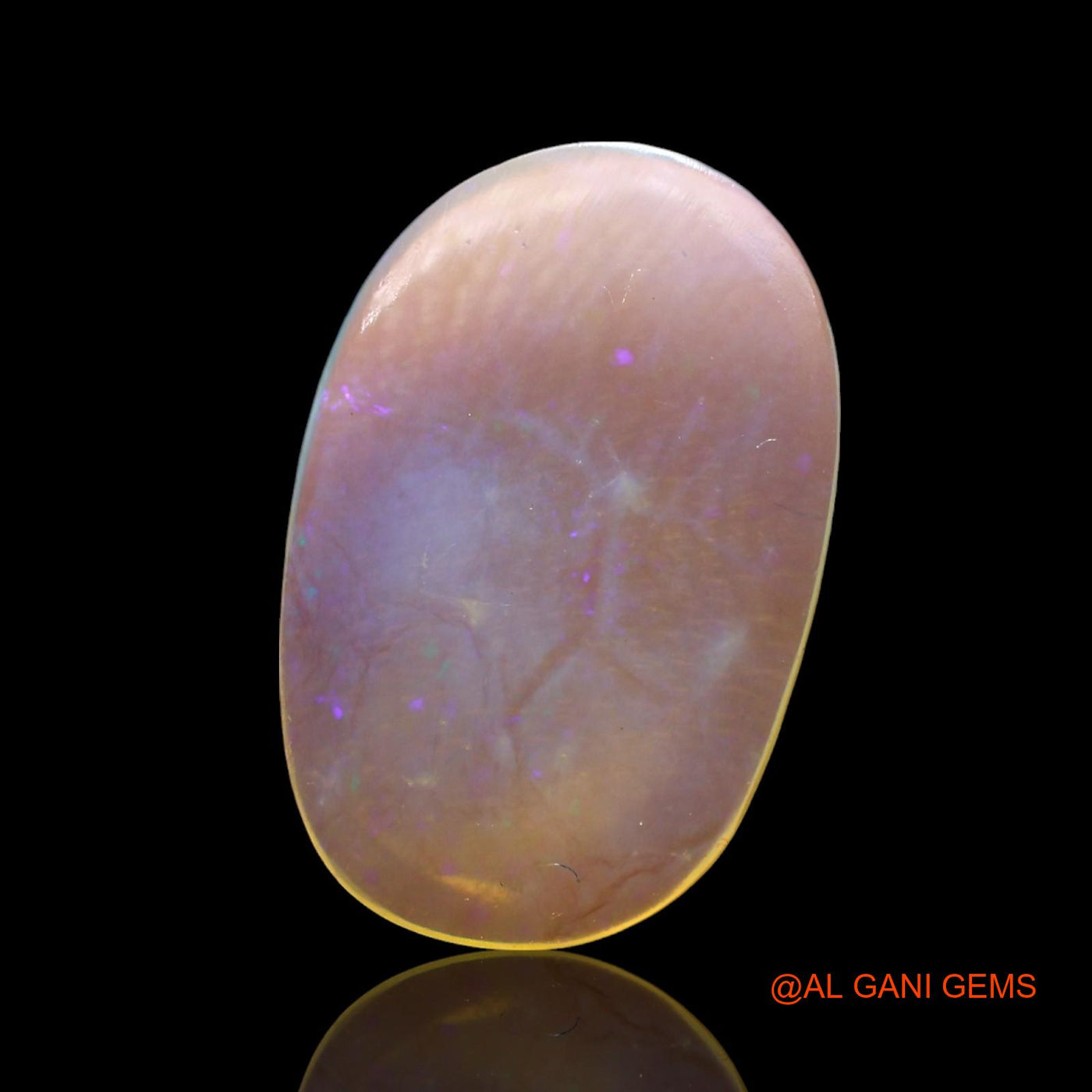 3.00 Cts Natural Australian Fire Opal Loose Gemstone Oval Cabochon 17x11x2 mm AF-816