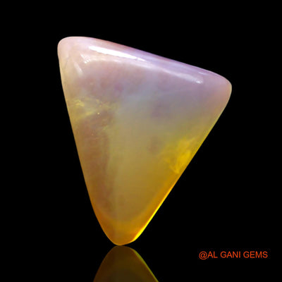 4.00 Cts Natural Australian Fire Opal Trillion Cabochon Loose Gemstone For Jewelry 14x12x4 mm AF-817