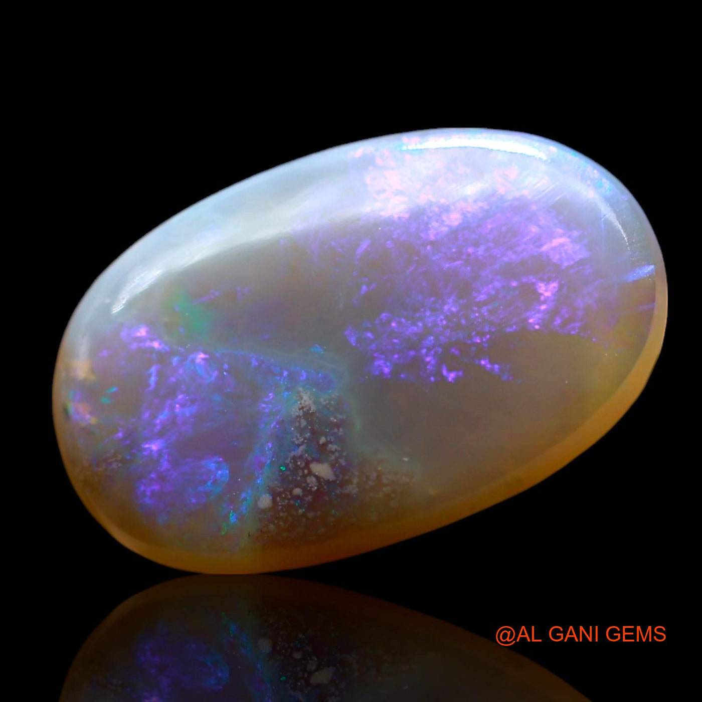 4.00 Cts Unheated Australian Fire Opal Loose Gemstone Oval Cabochon Natural 16x10x3 mm AF-823