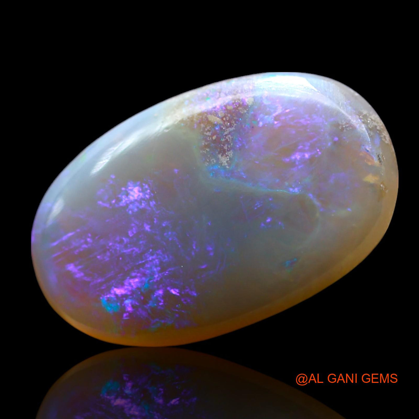 4.00 Cts Unheated Australian Fire Opal Loose Gemstone Oval Cabochon Natural 16x10x3 mm AF-823