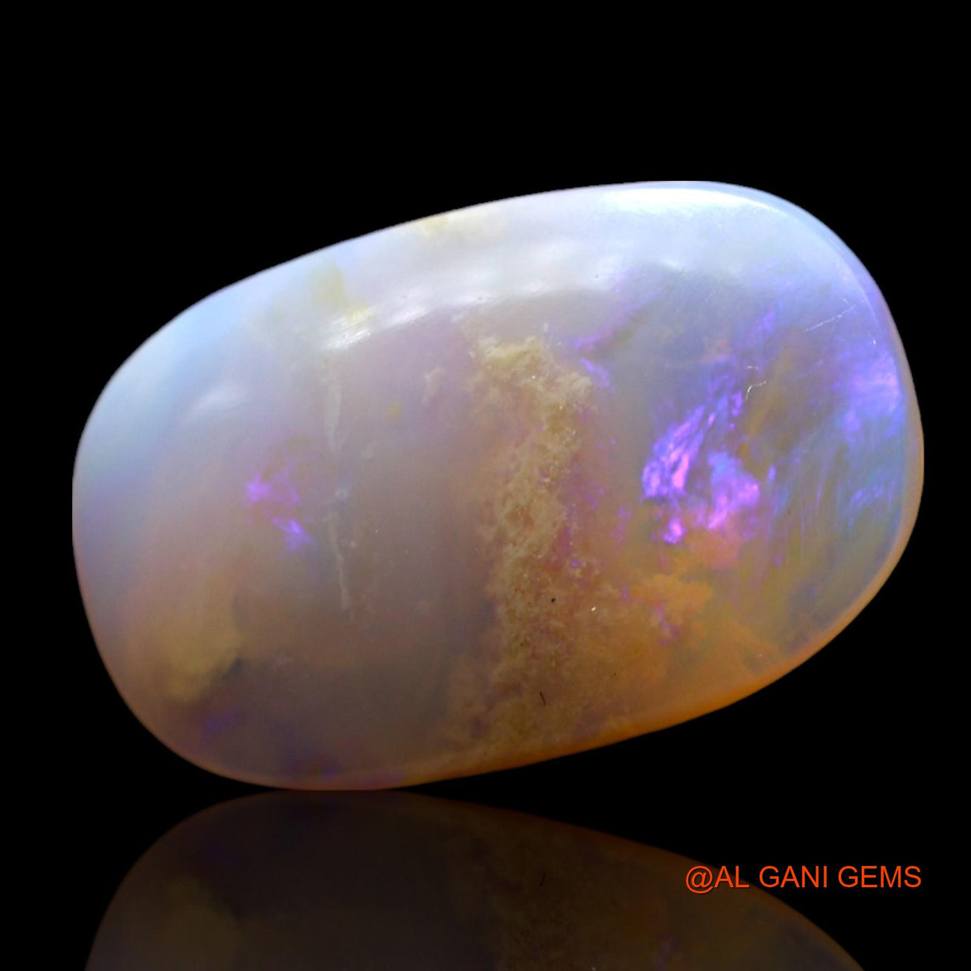 4.00 Cts Natural Australian Fire Opal Loose Gemstone Oval Cabochon 16x10x3 mm AF-827