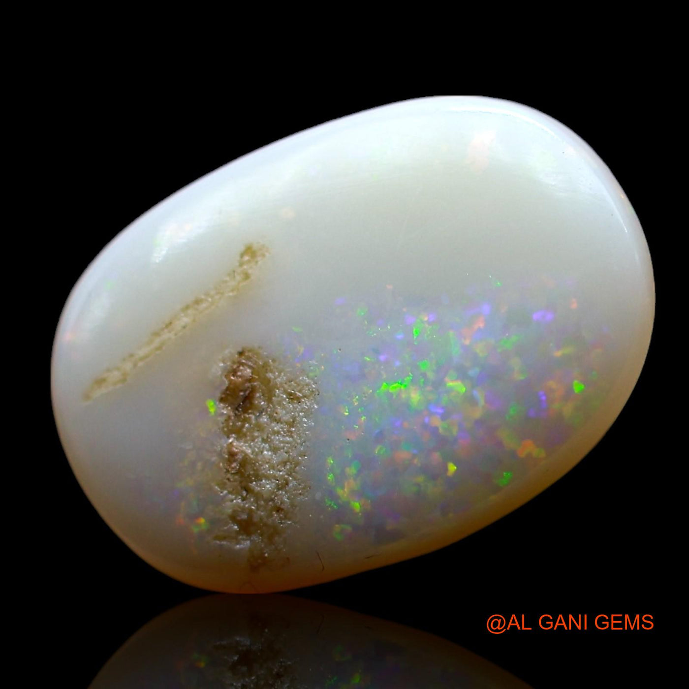 4.00 Cts Natural Australian Fire Opal Loose Gemstone Oval Cabochon 15x11x3 mm AF-829