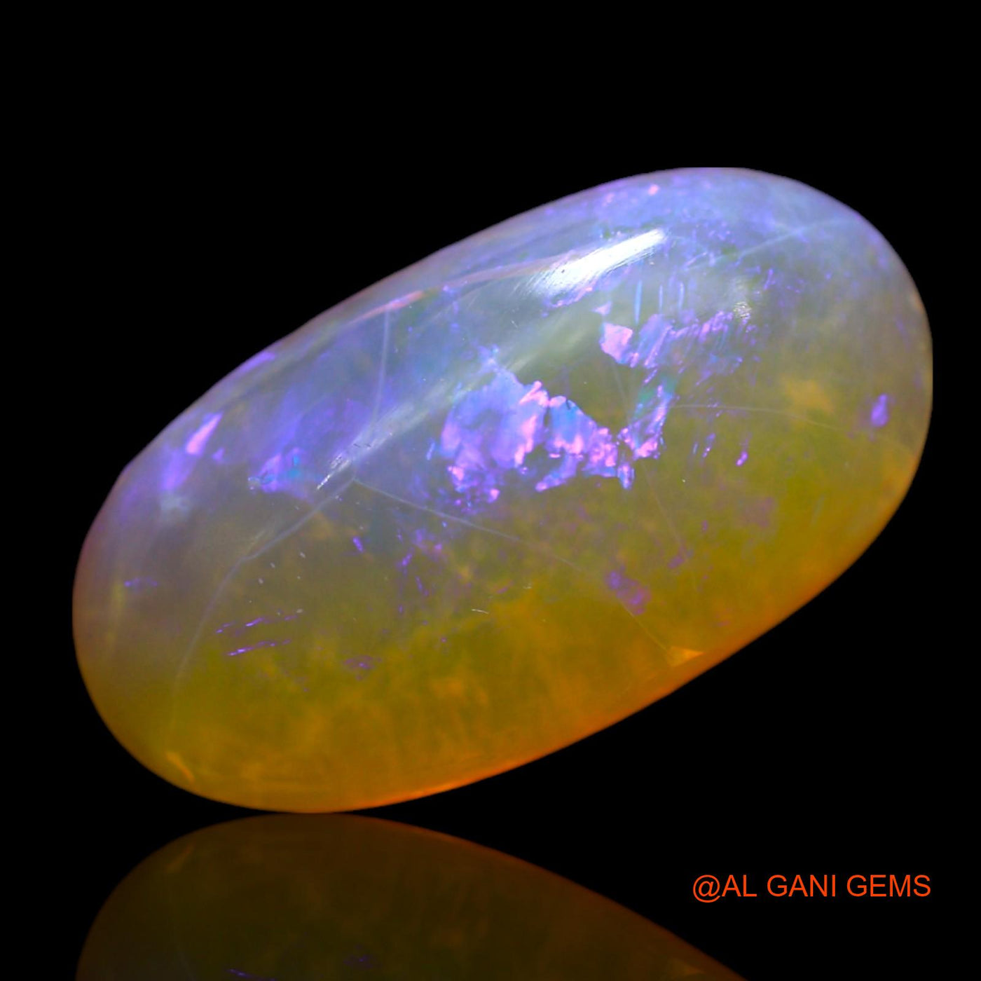 6.00 Cts Unheated Australian Fire Opal Loose Gemstone Oval Cabochon Natural 18x9x5 mm AF-82