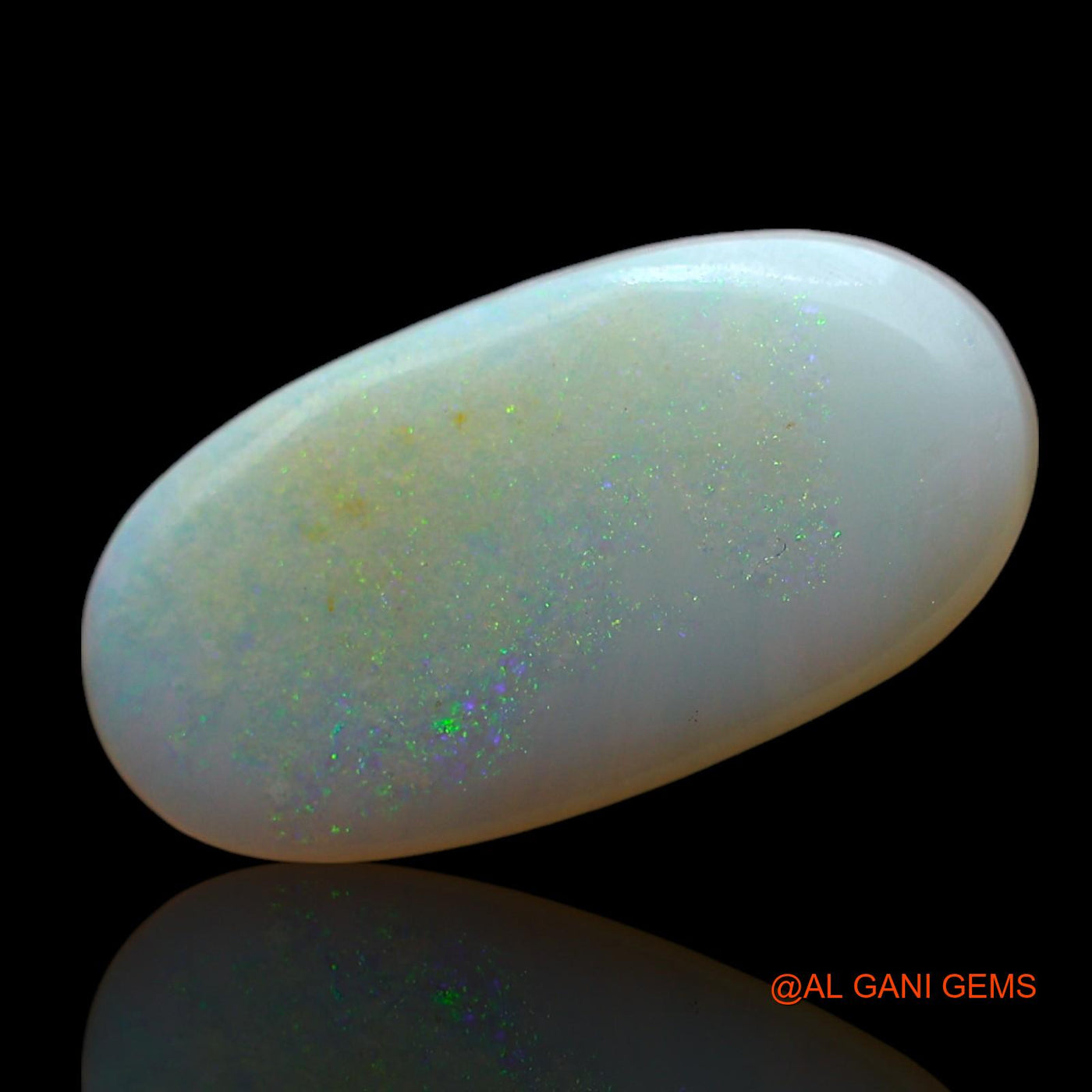 Natural Untreated Fire Opal Loose Gemstone Oval Cabochon From Australia 3.00 Cts 17x9x3 mm AF-834