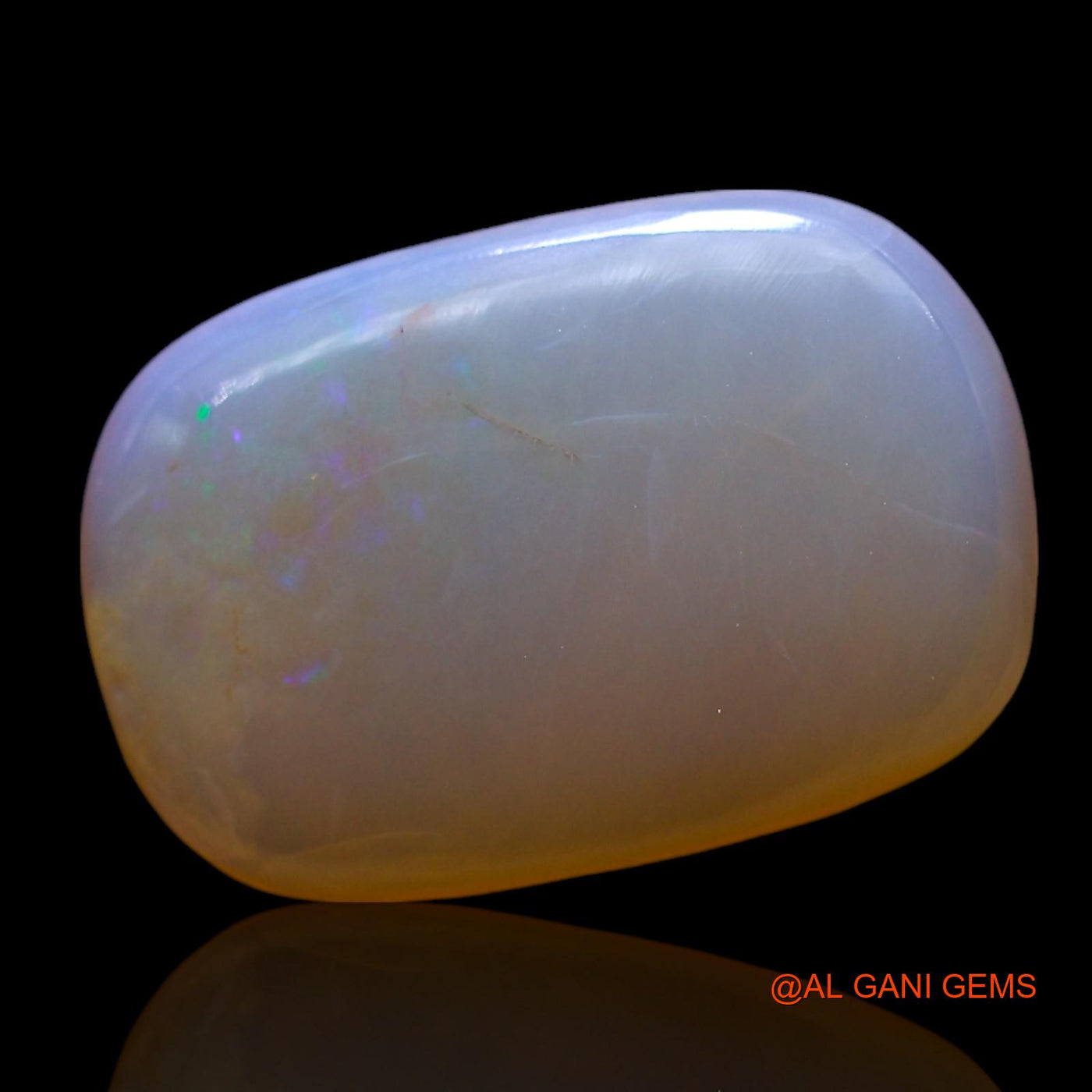 4.00 Cts Unheated Australian Fire Opal Loose Gemstone Oval Cabochon Natural 16x11x3 mm AF-837