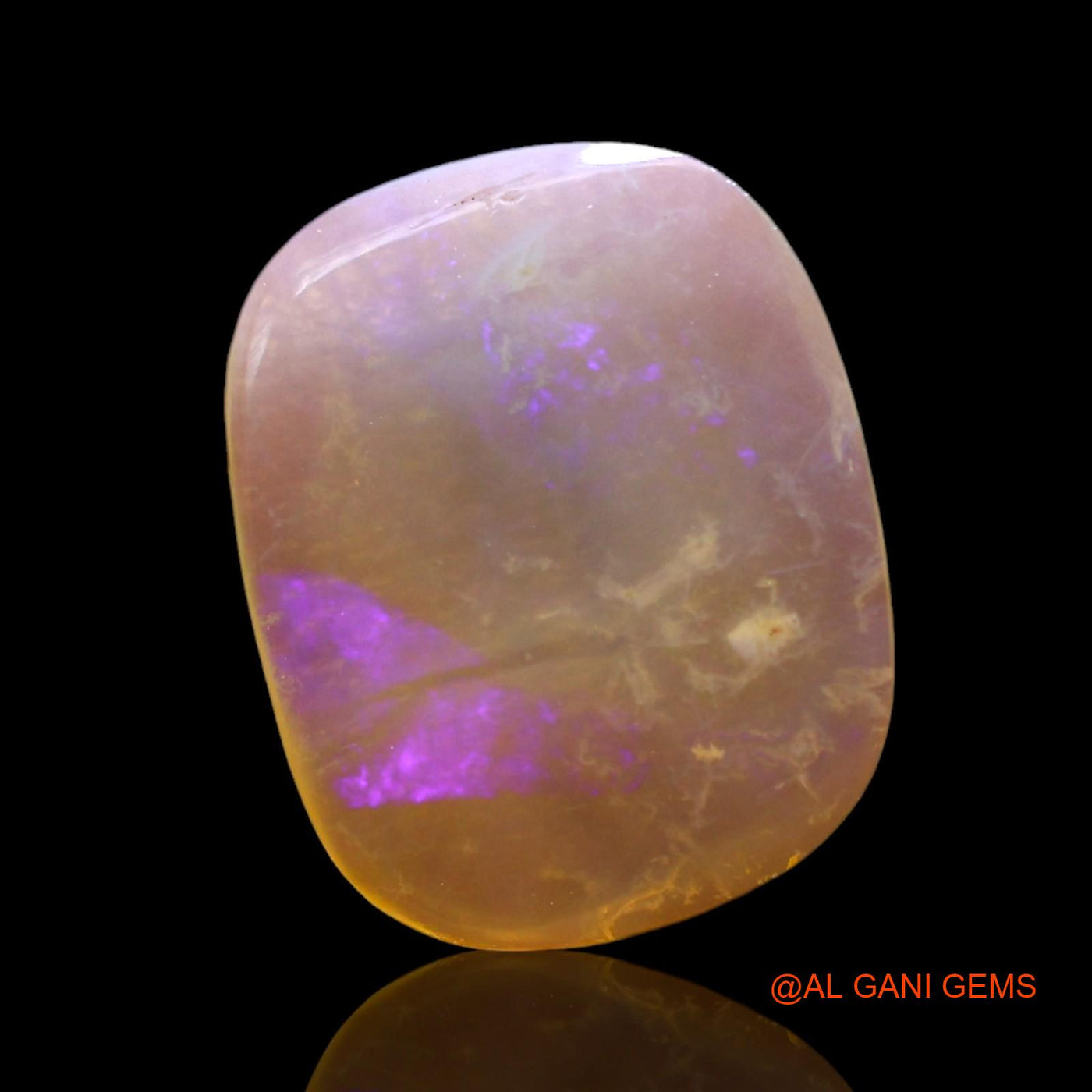 3.00 Cts Natural Australian Fire Opal Loose Gemstone Oval Cabochon 14x11x2 mm AF-840