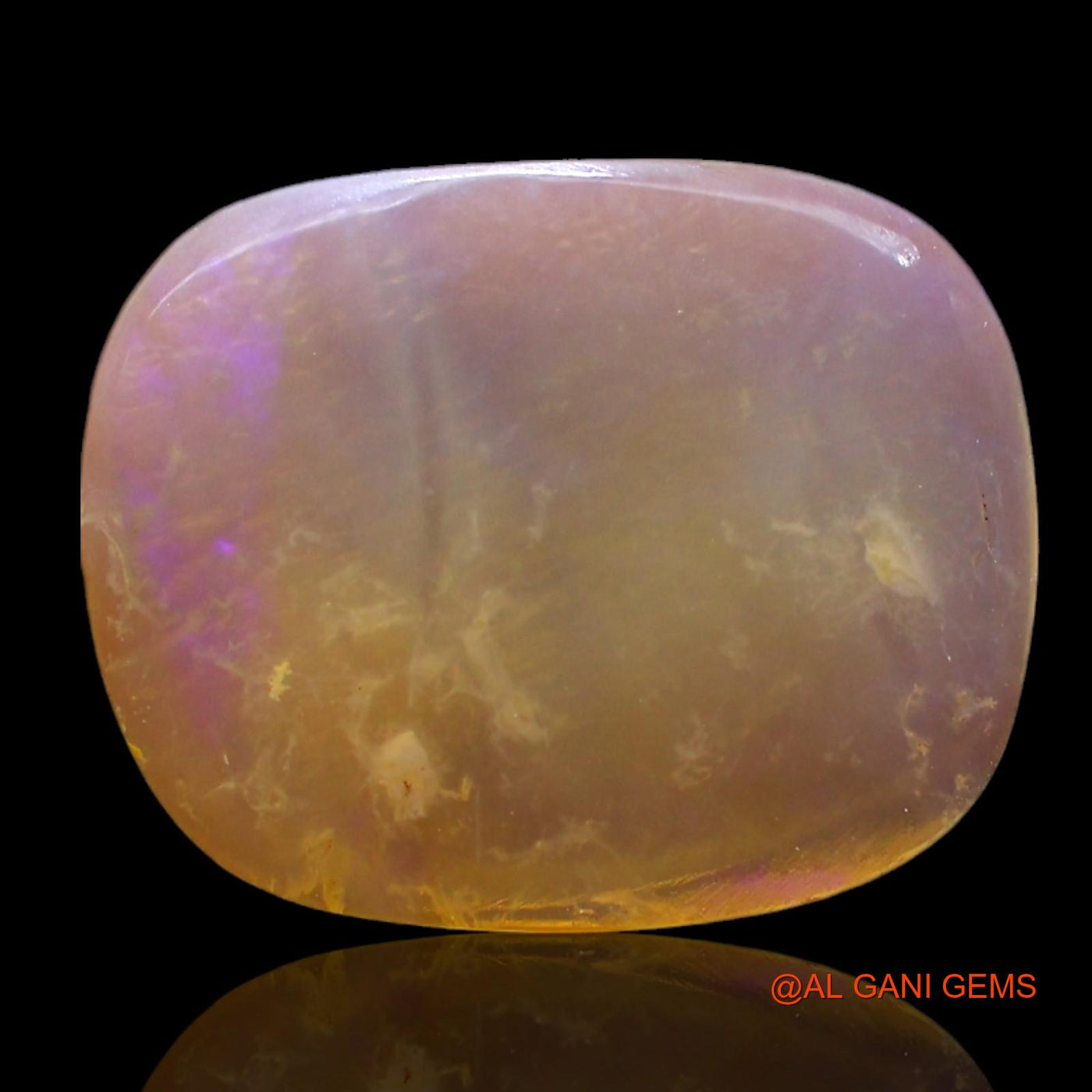 3.00 Cts Natural Australian Fire Opal Loose Gemstone Oval Cabochon 14x11x2 mm AF-840