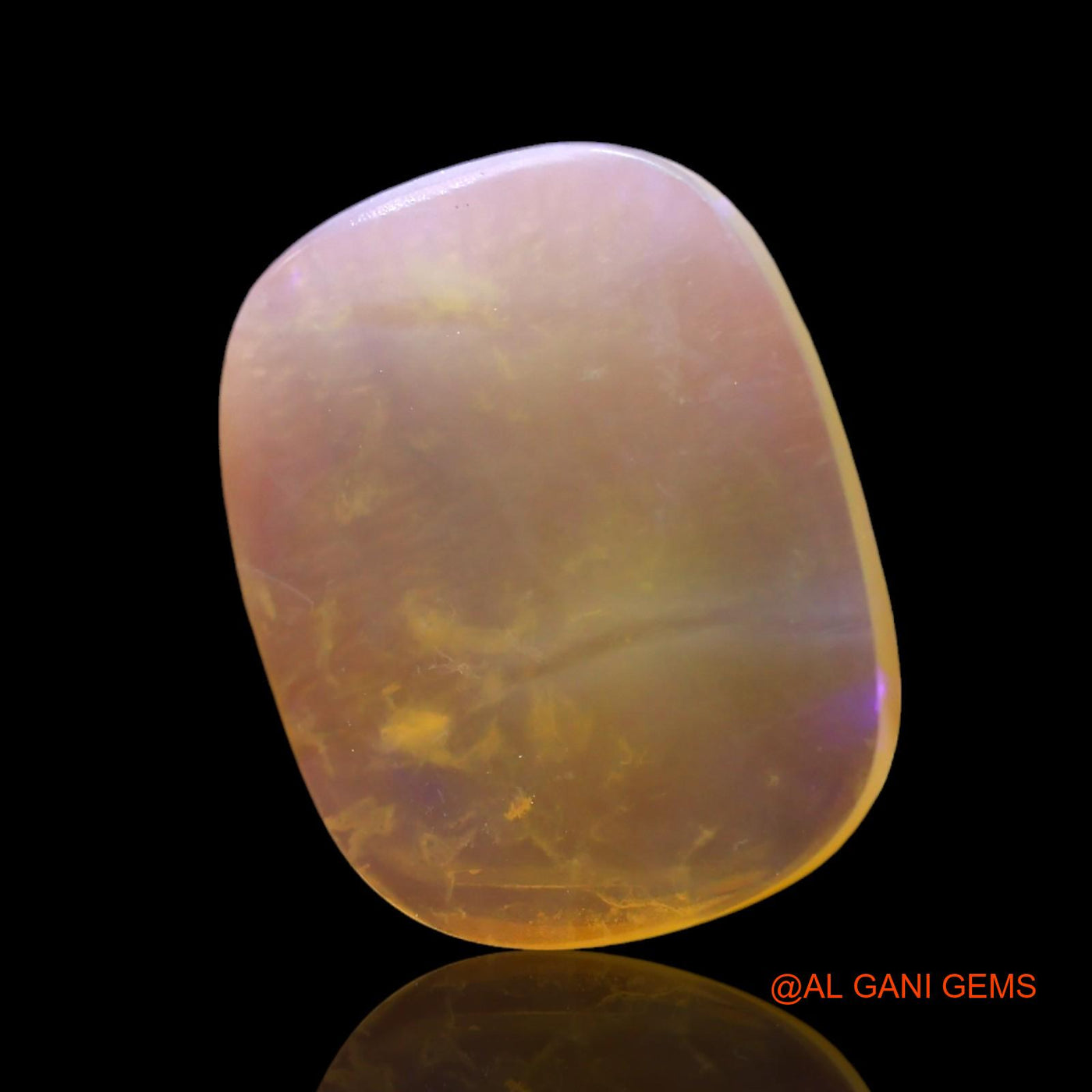 3.00 Cts Natural Australian Fire Opal Loose Gemstone Oval Cabochon 14x11x2 mm AF-840