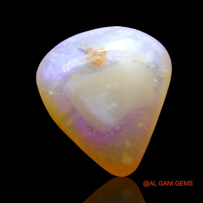 6.00 Cts Unheated Australian Fire Opal Loose Gemstone Trillion Cabochon Natural 14x13x6 mm AF-841
