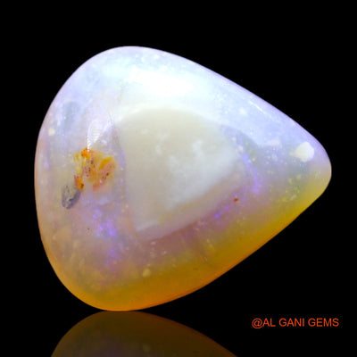 6.00 Cts Unheated Australian Fire Opal Loose Gemstone Trillion Cabochon Natural 14x13x6 mm AF-841