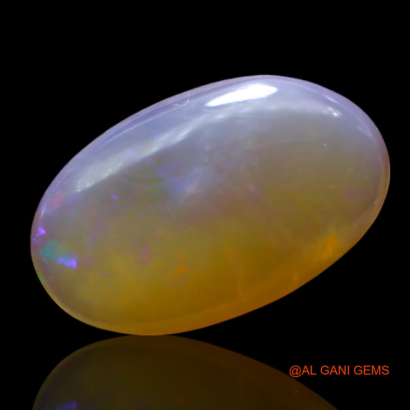 Natural Untreated Fire Opal Loose Gemstone Oval Cabochon From Australia 4.00 Cts 16x10x4 mm AF-842
