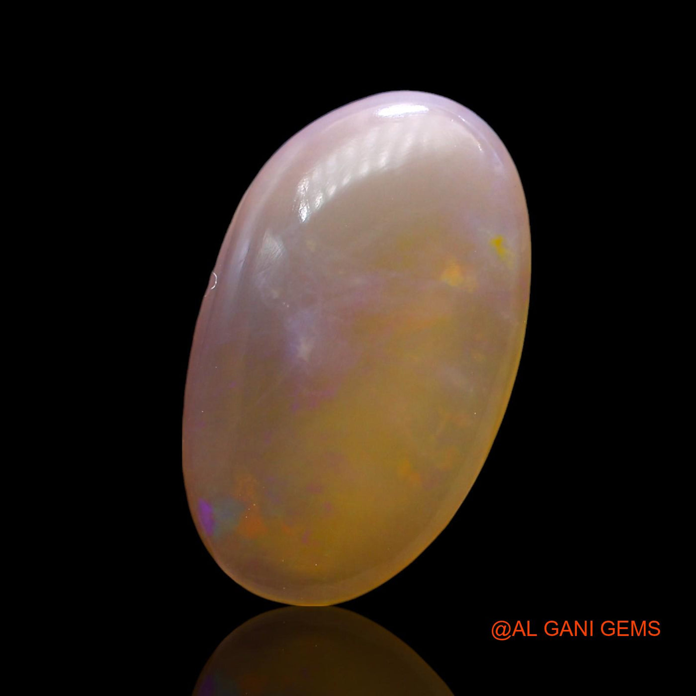 Natural Untreated Fire Opal Loose Gemstone Oval Cabochon From Australia 4.00 Cts 16x10x4 mm AF-842