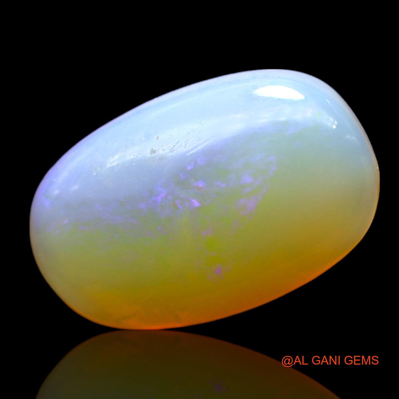 4.00 Cts Natural Australian Fire Opal Loose Gemstone Oval Cabochon 15x10x4 mm AF-843