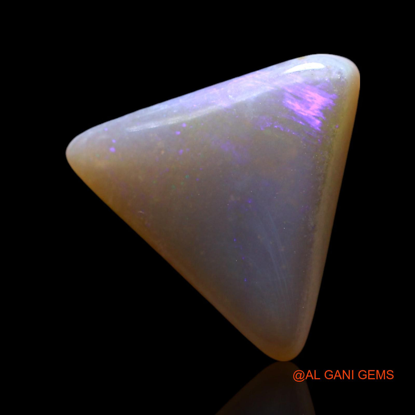 3.00 Cts Natural Australian Fire Opal Trillion Cabochon Loose Gemstone For Jewelry 13x12x3 mm AF-844