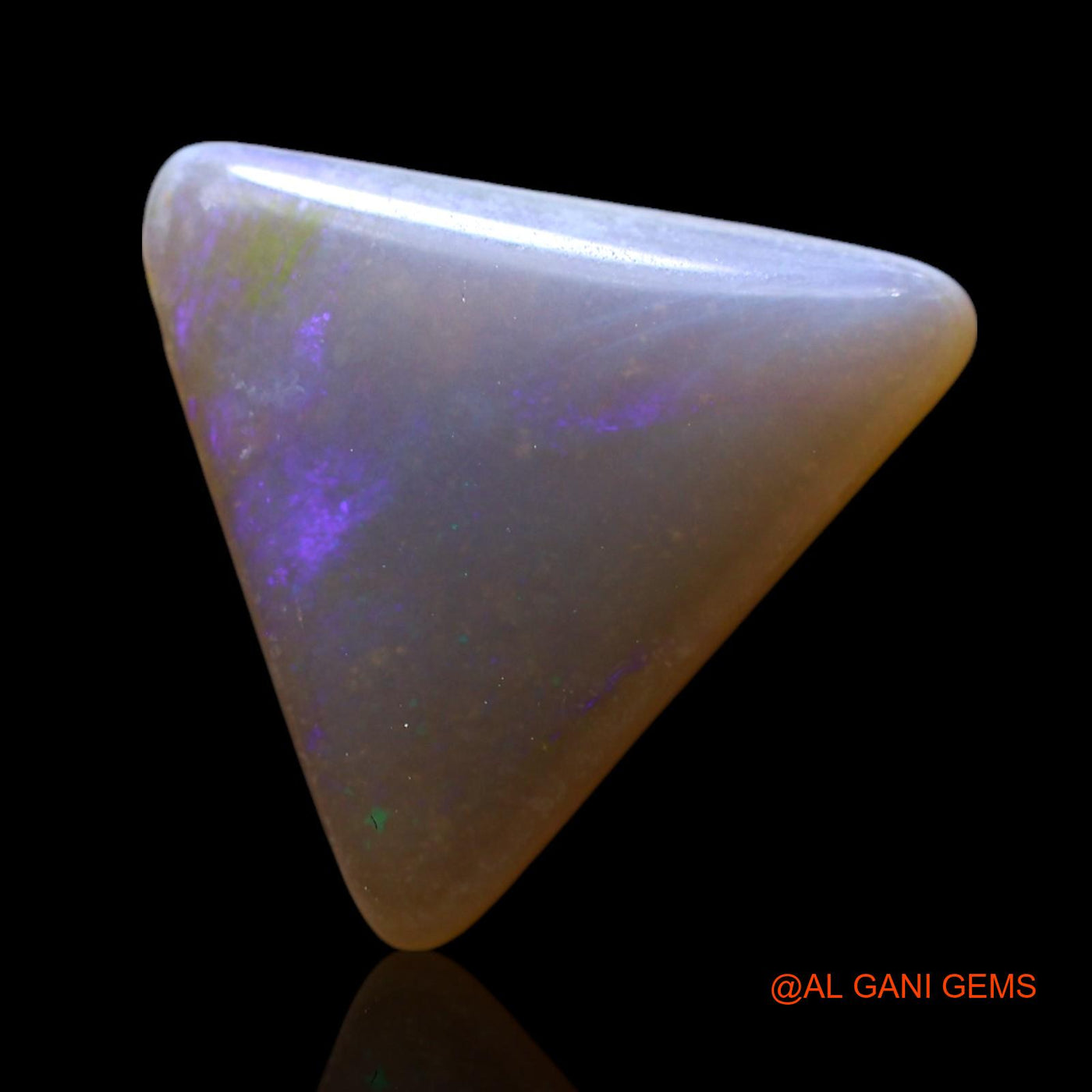 3.00 Cts Natural Australian Fire Opal Trillion Cabochon Loose Gemstone For Jewelry 13x12x3 mm AF-844