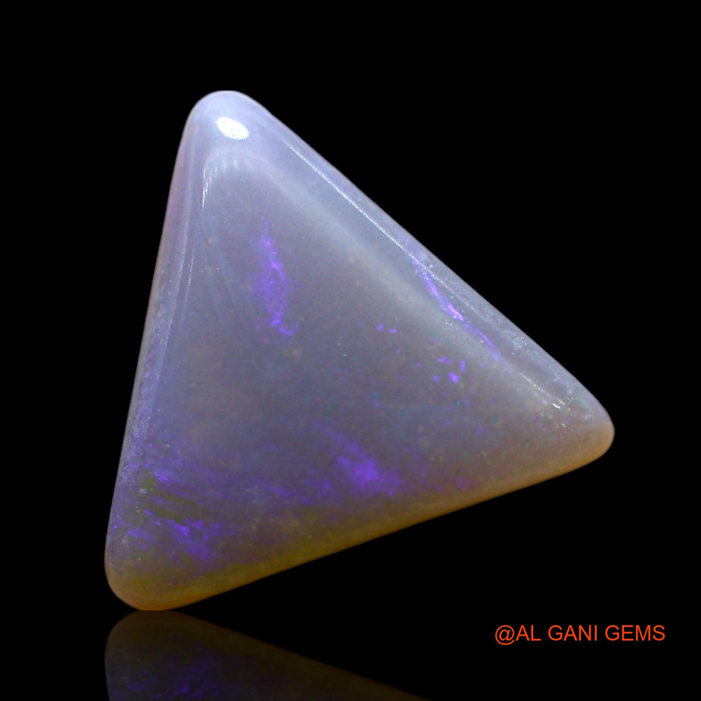 3.00 Cts Natural Australian Fire Opal Trillion Cabochon Loose Gemstone For Jewelry 13x12x3 mm AF-844