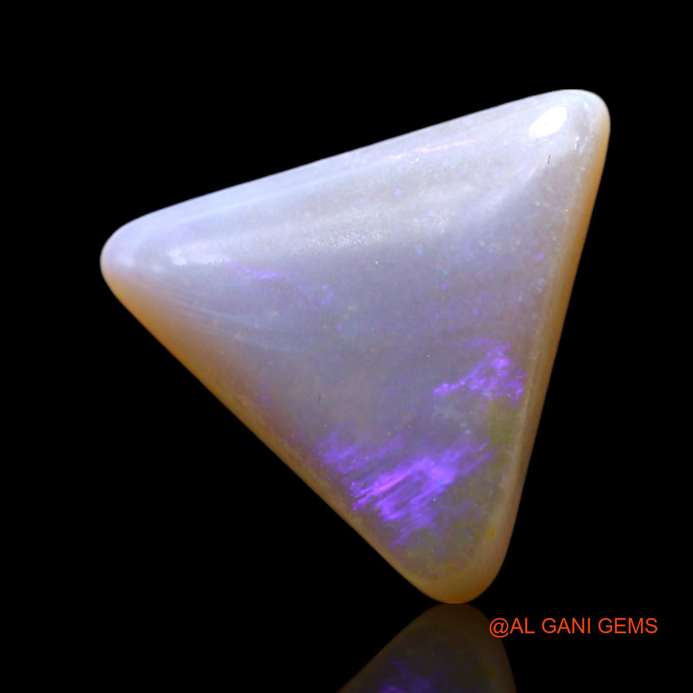 3.00 Cts Natural Australian Fire Opal Trillion Cabochon Loose Gemstone For Jewelry 13x12x3 mm AF-844