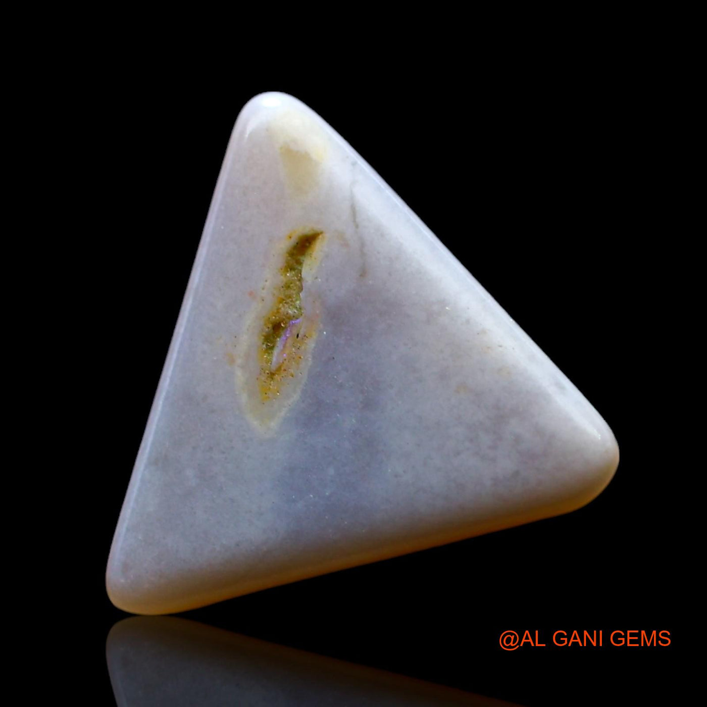 3.00 Cts Natural Australian Fire Opal Trillion Cabochon Loose Gemstone For Jewelry 13x12x3 mm AF-844