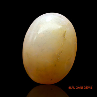 Natural Untreated Fire Opal Loose Gemstone Oval Cabochon From Australia 5.00 Cts 15x11x5 mm AF-845