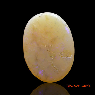 Natural Untreated Fire Opal Loose Gemstone Oval Cabochon From Australia 5.00 Cts 15x11x5 mm AF-845