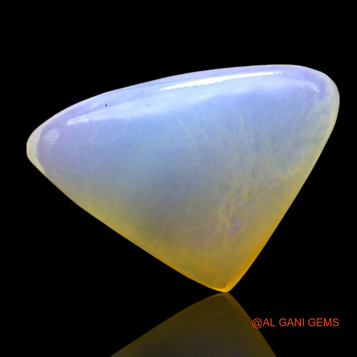 3.00 Cts Natural Australian Fire Opal Trillion Cabochon Loose Gemstone For Jewelry 15x10x4 mm AF-848