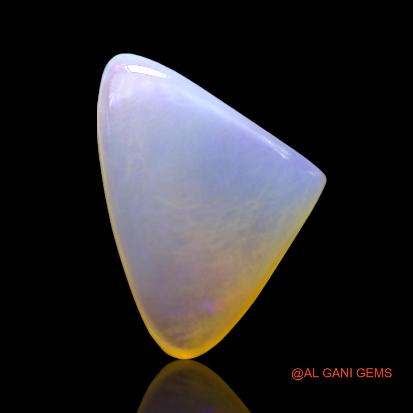 3.00 Cts Natural Australian Fire Opal Trillion Cabochon Loose Gemstone For Jewelry 15x10x4 mm AF-848