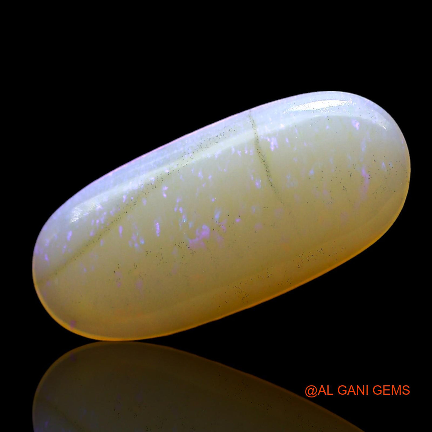 Natural Untreated Fire Opal Loose Gemstone Oval Cabochon From Australia 2.00 Cts 17x8x2 mm AF-849