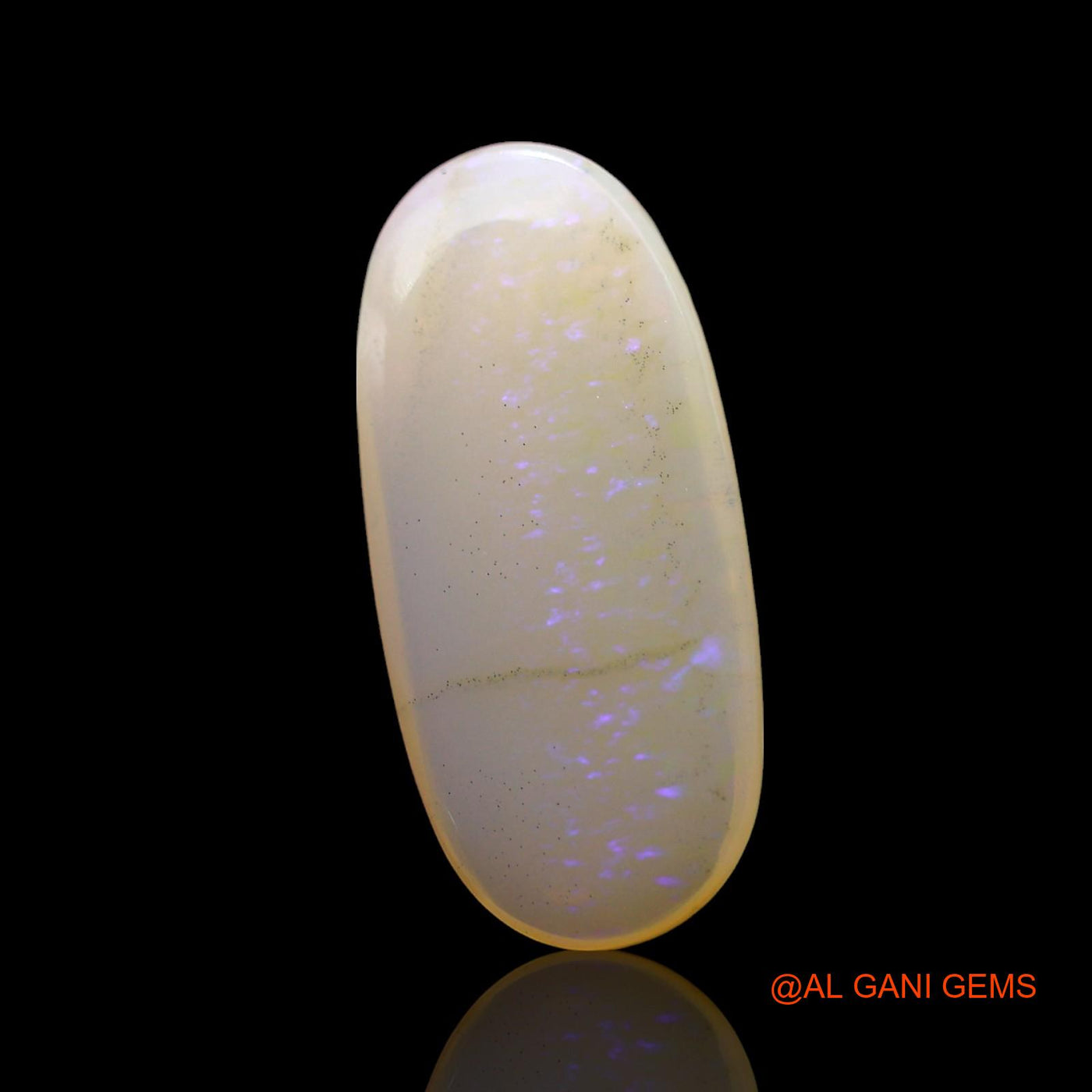 Natural Untreated Fire Opal Loose Gemstone Oval Cabochon From Australia 2.00 Cts 17x8x2 mm AF-849