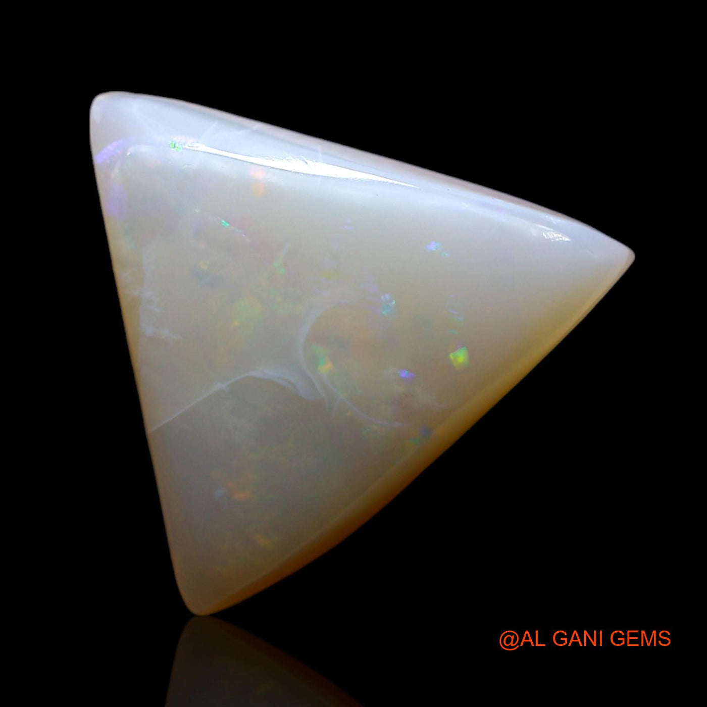 5.00 Cts Natural Australian Fire Opal Trillion Cabochon Loose Gemstone For Jewelry 14x13x5 mm AF-84