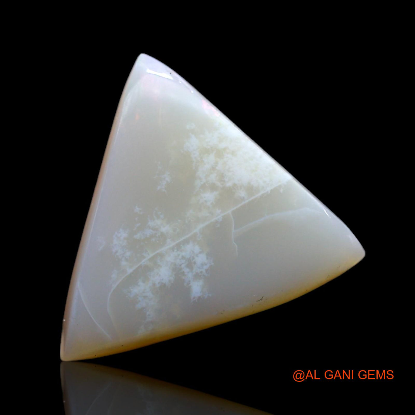 5.00 Cts Natural Australian Fire Opal Trillion Cabochon Loose Gemstone For Jewelry 14x13x5 mm AF-84