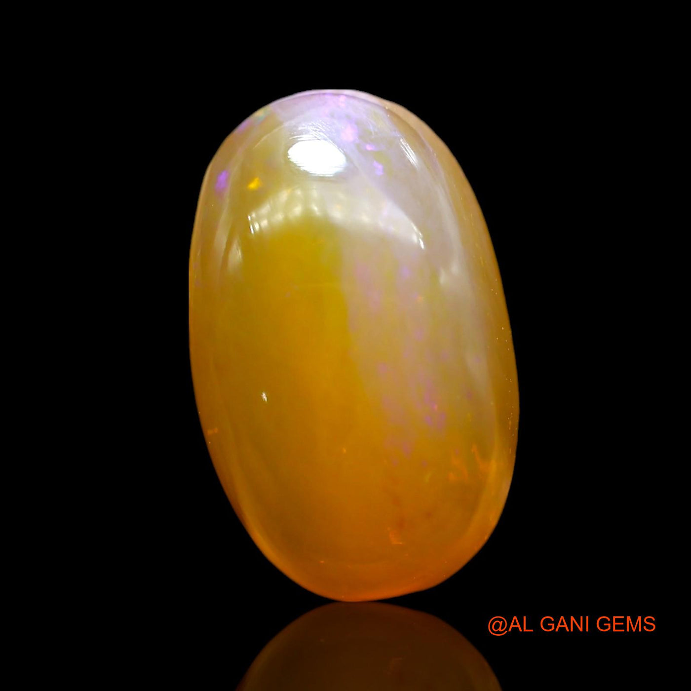 5.00 Cts Natural Australian Fire Opal Loose Gemstone Oval Cabochon 16x9x5 mm AF-850