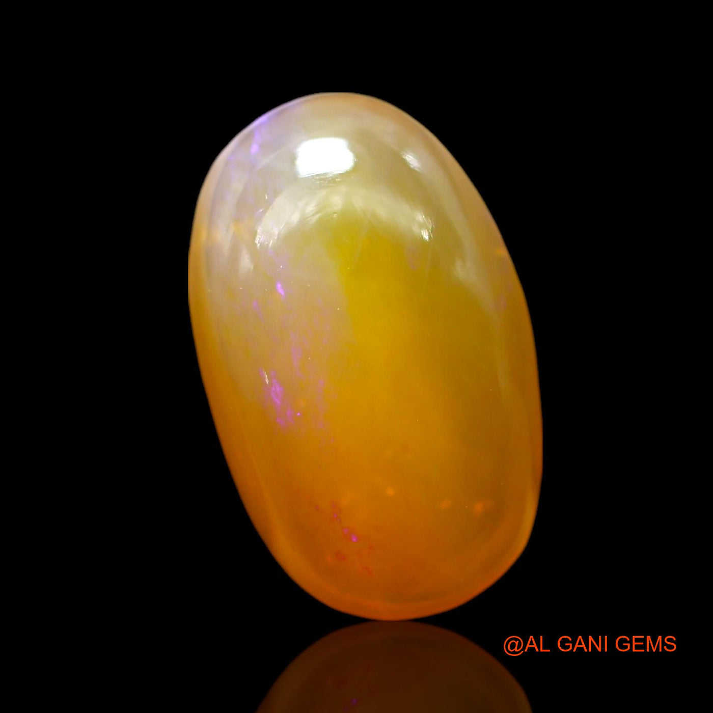 5.00 Cts Natural Australian Fire Opal Loose Gemstone Oval Cabochon 16x9x5 mm AF-850