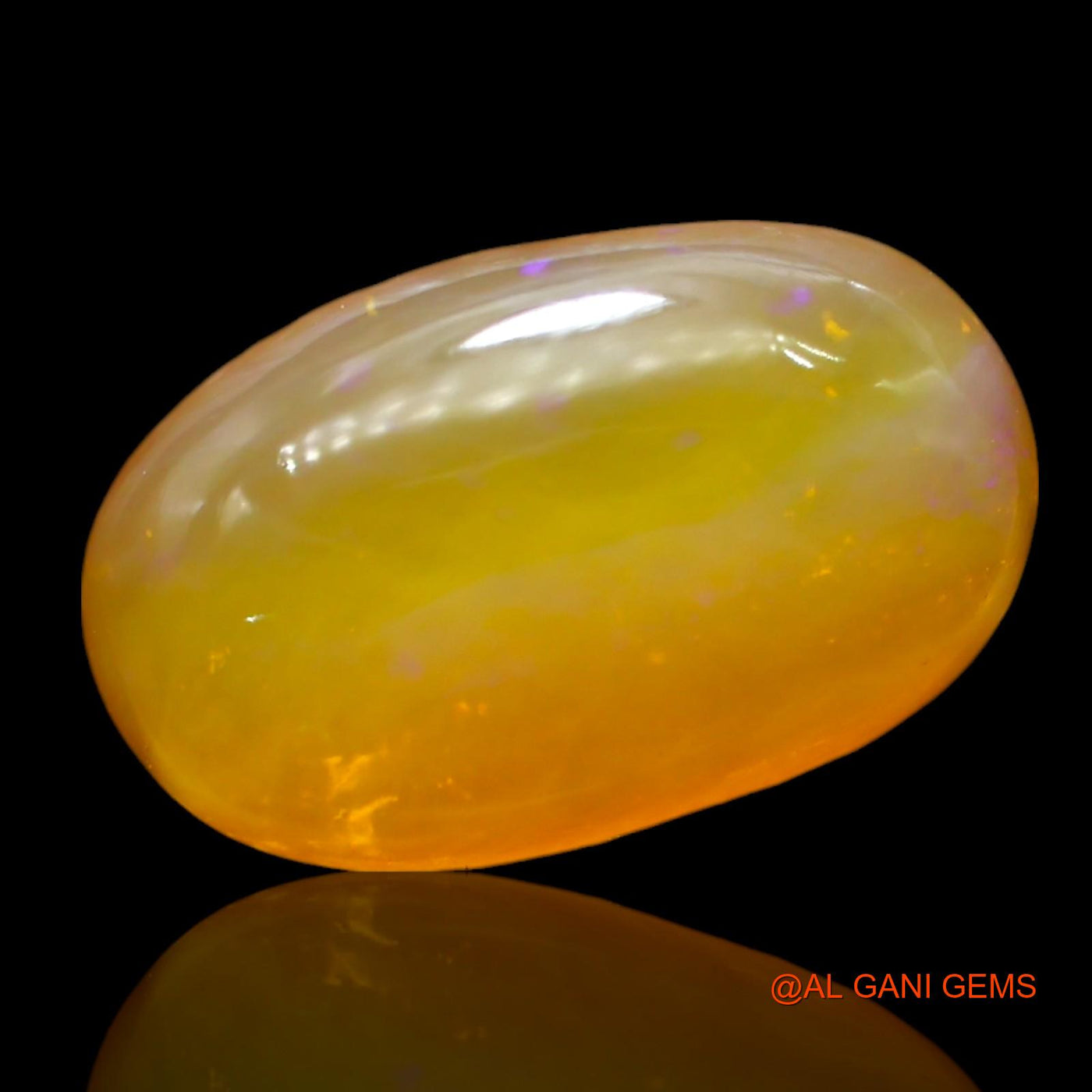 5.00 Cts Natural Australian Fire Opal Loose Gemstone Oval Cabochon 16x9x5 mm AF-850