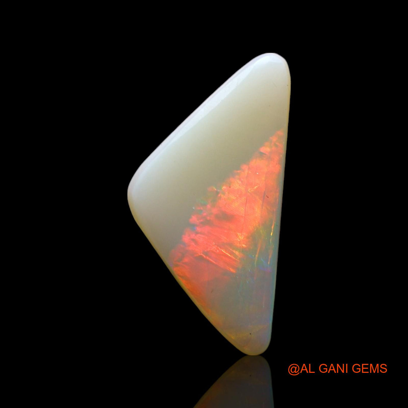 2.00 Cts Natural Australian Fire Opal Trillion Cabochon Loose Gemstone For Jewelry 17x8x3 mm AF-851