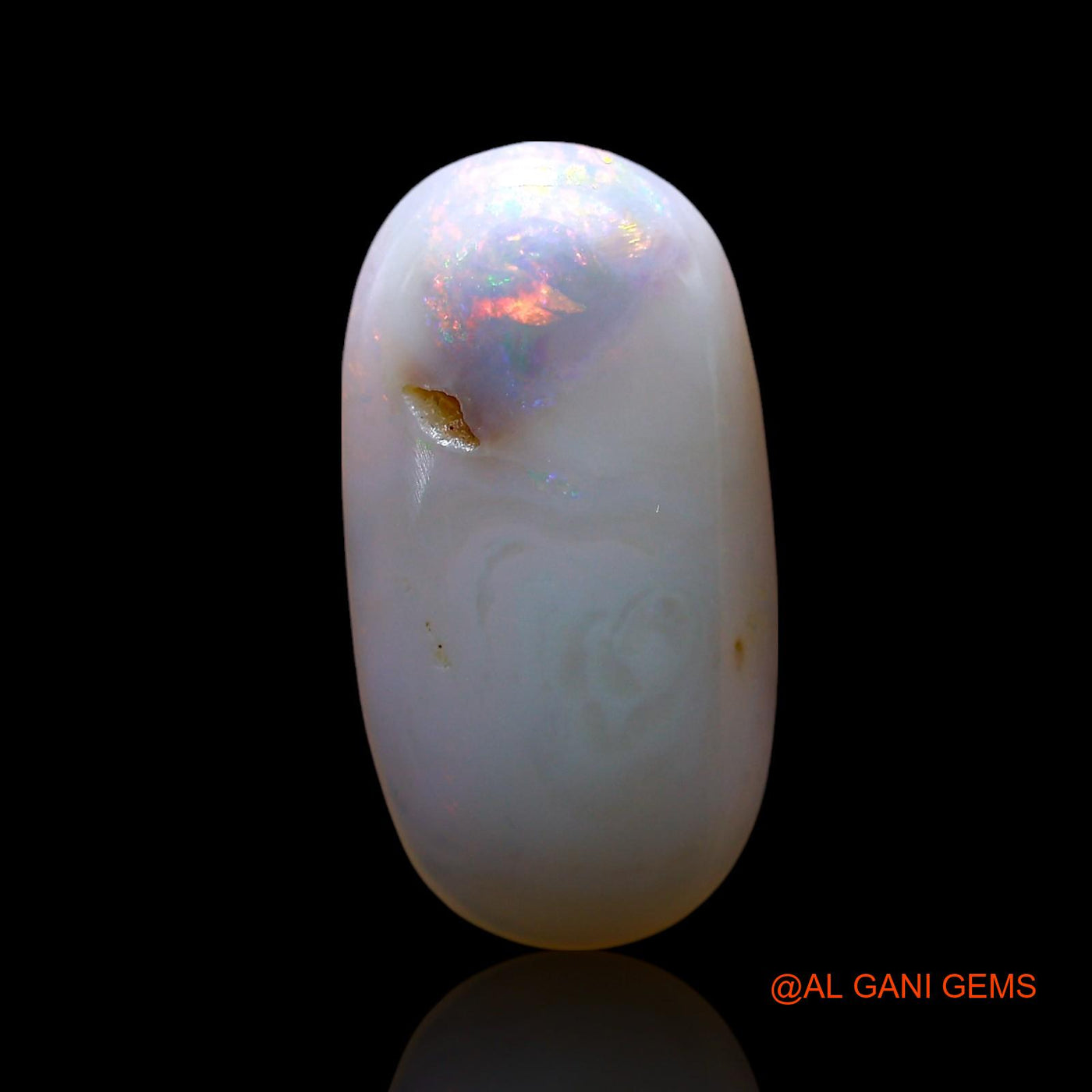 Natural Untreated Fire Opal Loose Gemstone Oval Cabochon From Australia 3.00 Cts 17x9x3 mm AF-852