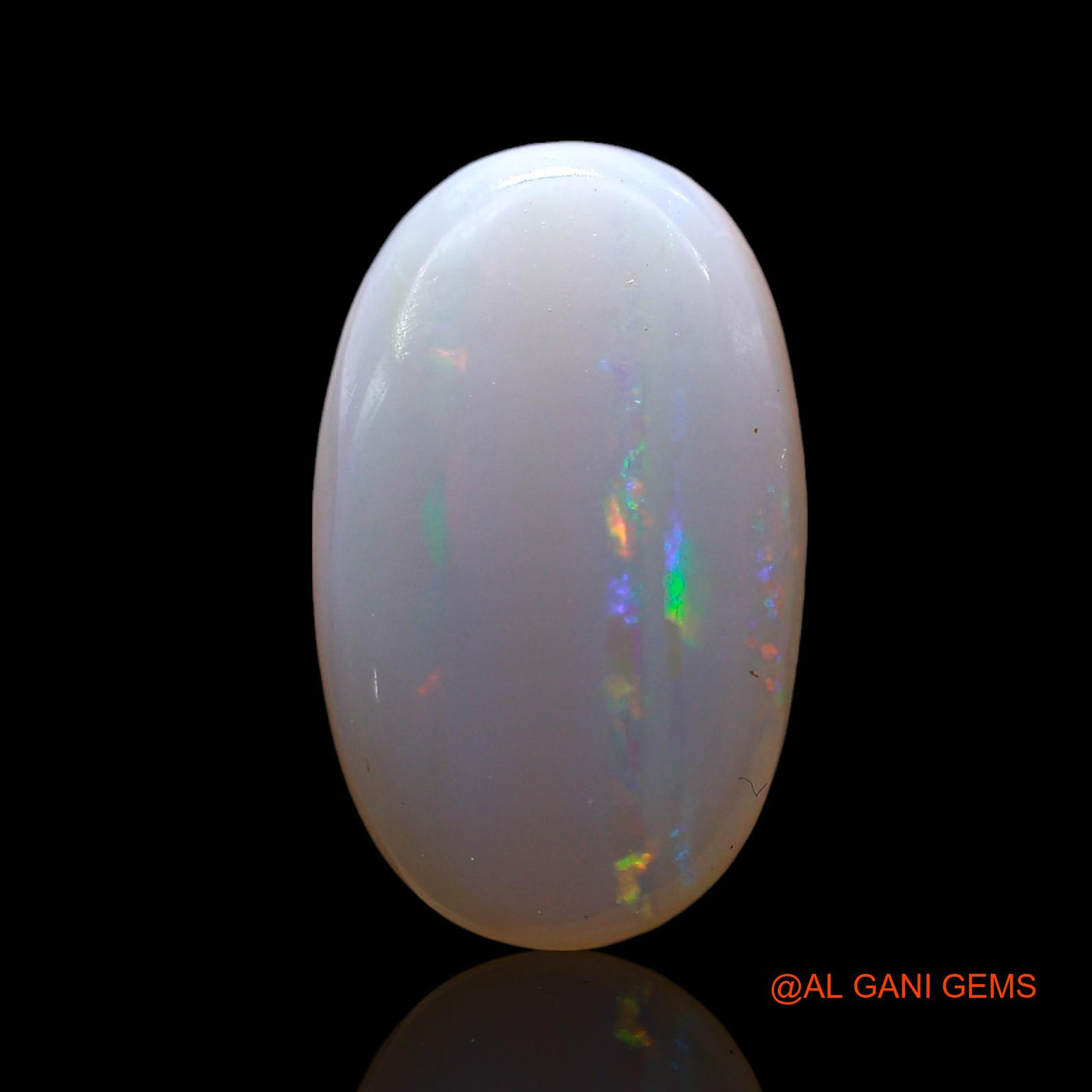 Natural Fire Opal Gemstone 3.00 Cts Loose Oval Cabochon From Australia 15x9x3 mm AF-854