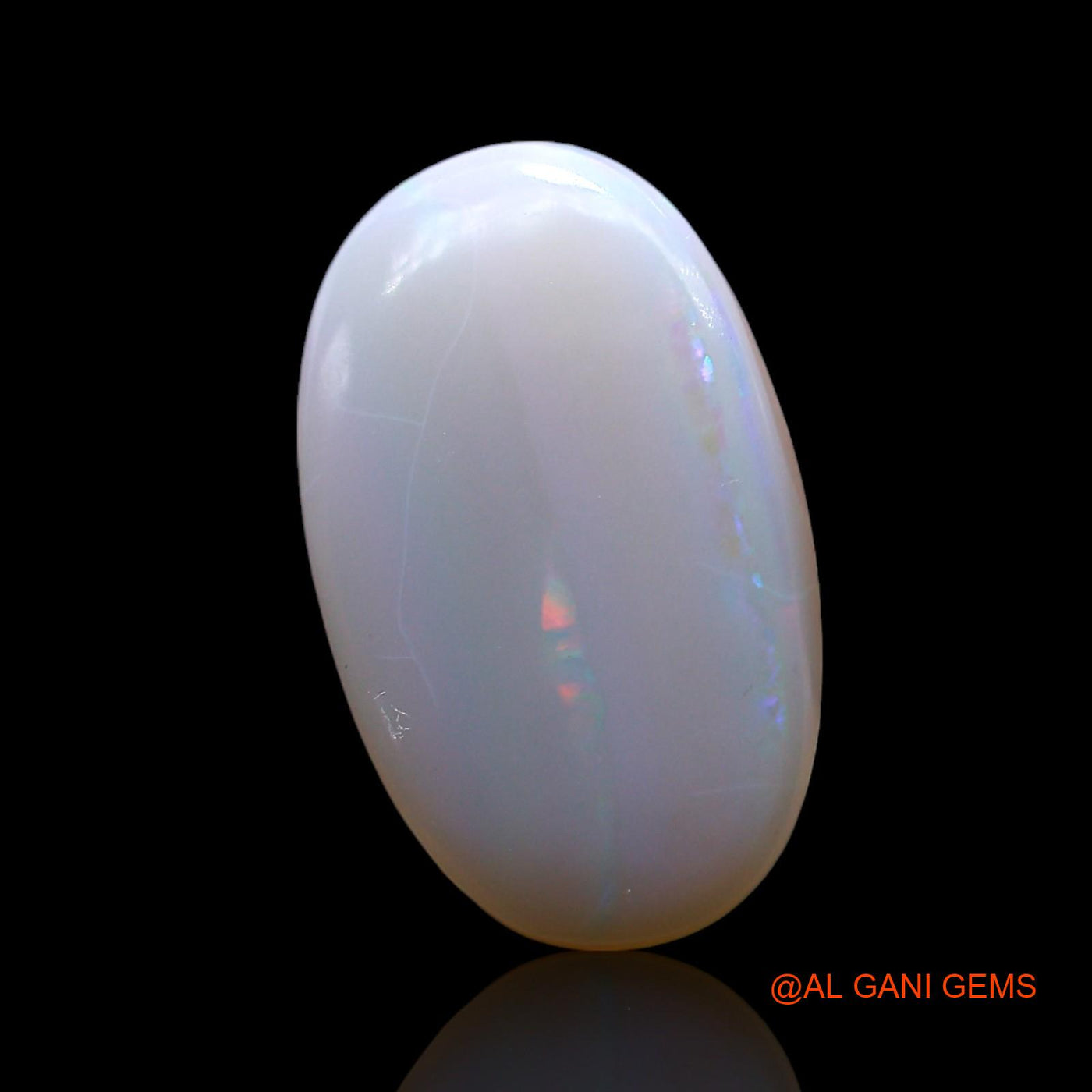 Natural Fire Opal Gemstone 3.00 Cts Loose Oval Cabochon From Australia 15x9x3 mm AF-854