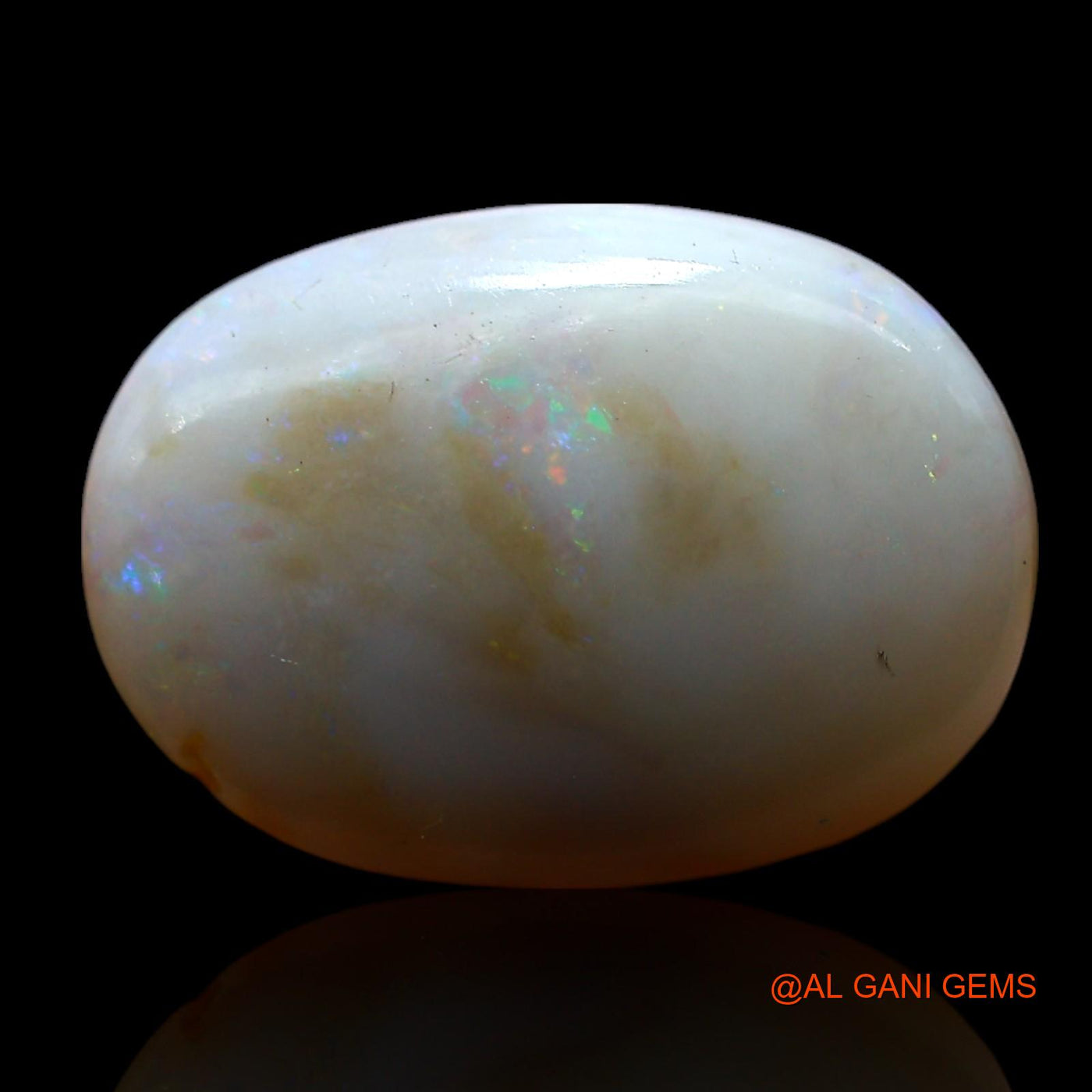 4.00 Cts Natural Australian Fire Opal Loose Gemstone Oval Cabochon 15x11x4 mm AF-857