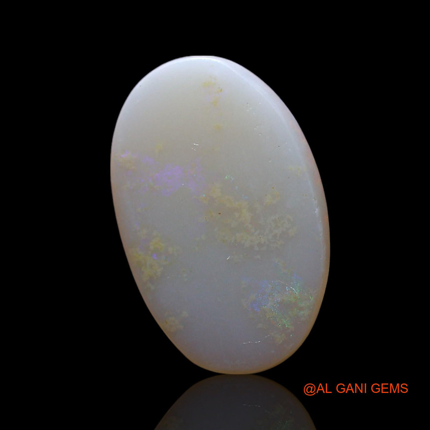 Natural Untreated Fire Opal Loose Gemstone Oval Cabochon From Australia 3.00 Cts 15x10x3 mm AF-859