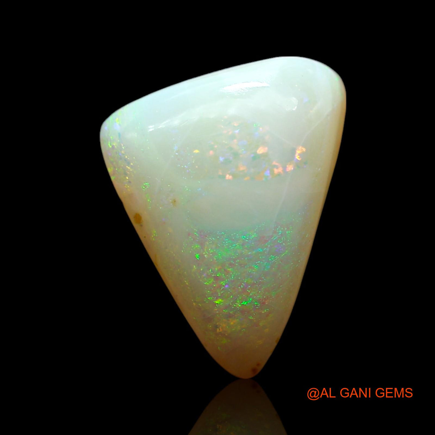 7.00 Cts Natural Australian Fire Opal Loose Gemstone Trillion Cabochon 15x11x6 mm AF-85