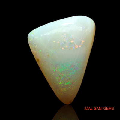 7.00 Cts Natural Australian Fire Opal Loose Gemstone Trillion Cabochon 15x11x6 mm AF-85