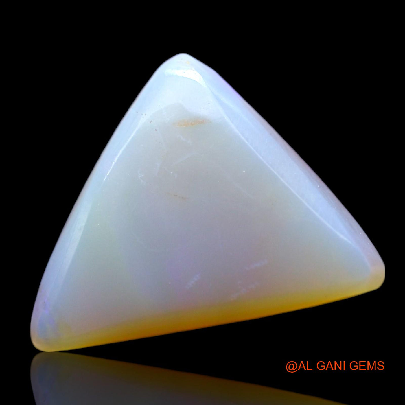 Natural Untreated Fire Opal Loose Gemstone Trillion Cabochon From Australia 5.00 Cts 15x11x5 mm AF-861