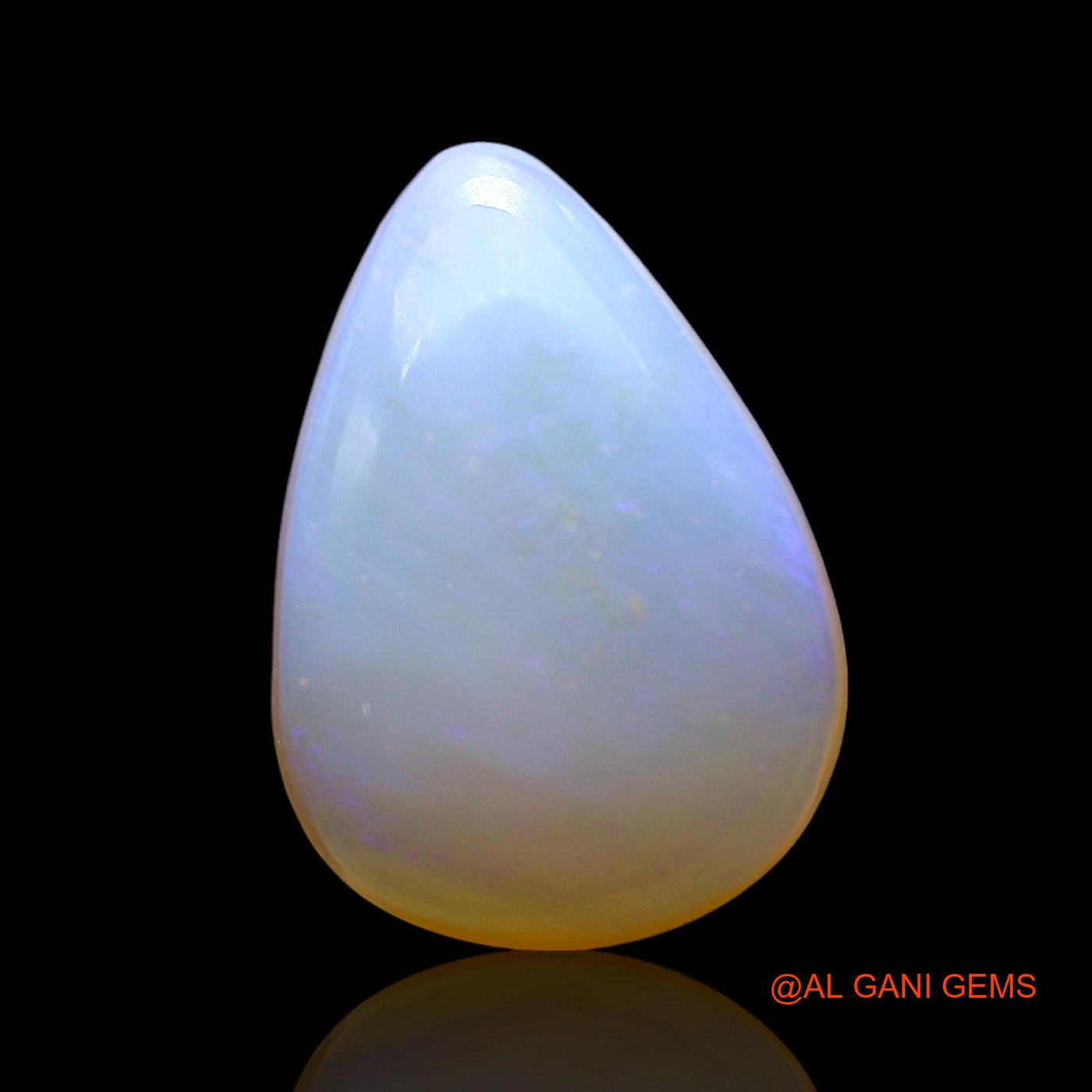 4.00 Cts Natural Australian Fire Opal Pear Cabochon Loose Gemstone For Jewelry 16x11x5 mm AF-863