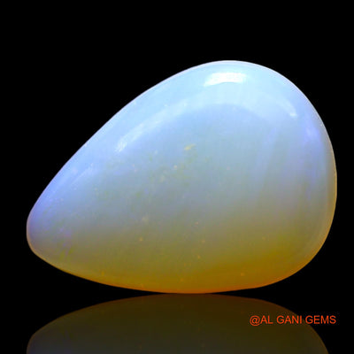 4.00 Cts Natural Australian Fire Opal Pear Cabochon Loose Gemstone For Jewelry 16x11x5 mm AF-863