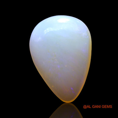 4.00 Cts Natural Australian Fire Opal Pear Cabochon Loose Gemstone For Jewelry 16x11x5 mm AF-863